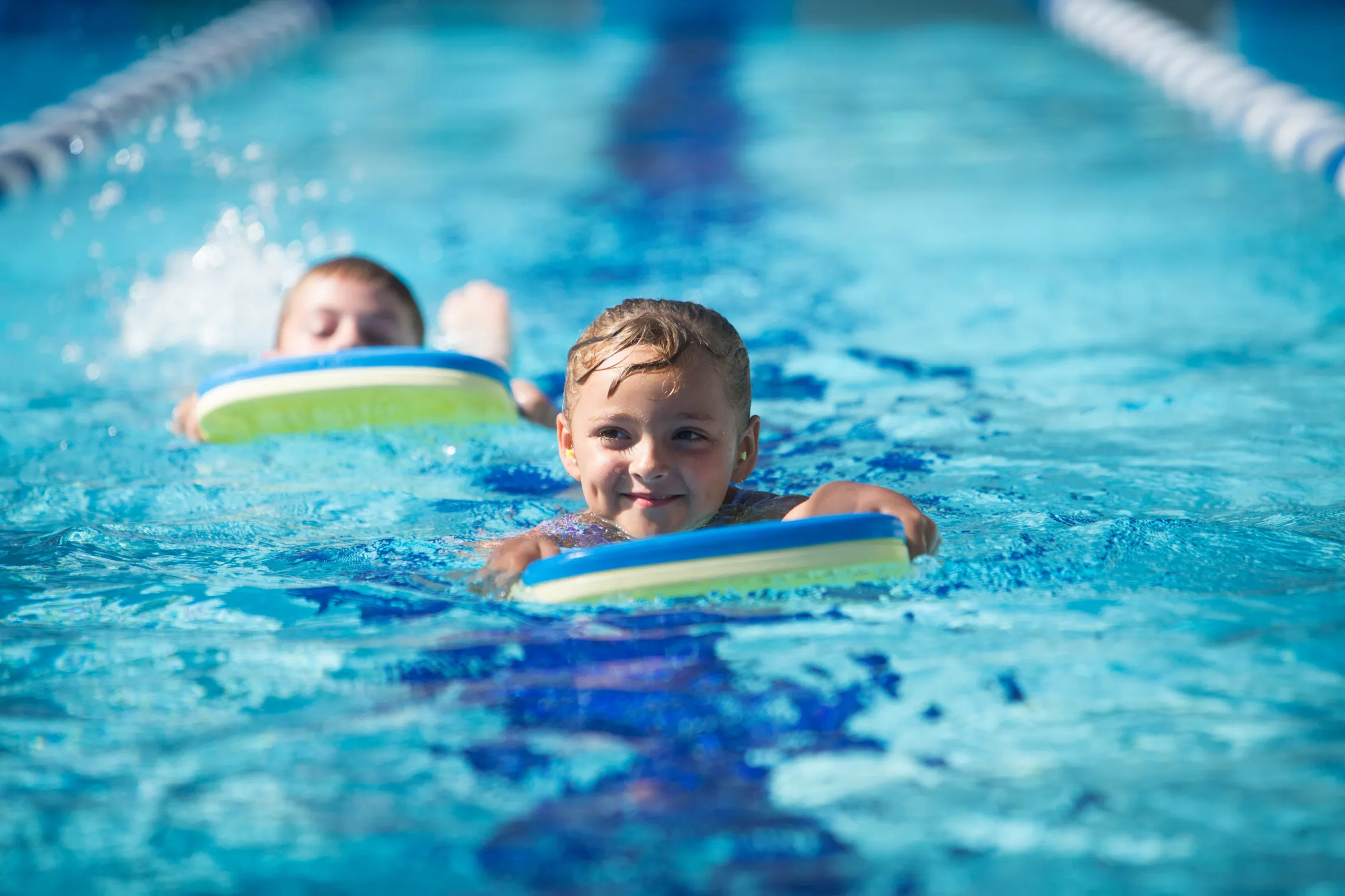 Girl with Kickboard