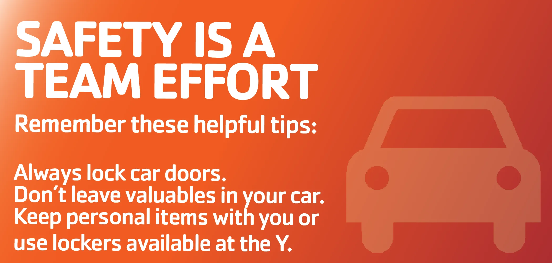 Safety Tips at the YMCA of the Suncoast