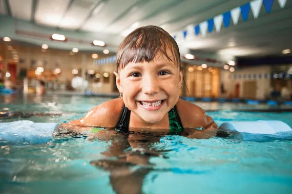 Safety Around Water Young Girl Smiling