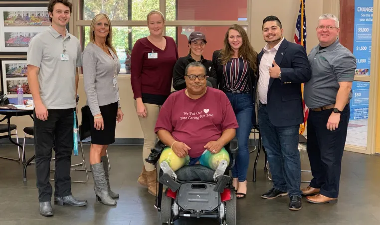 Hernando Y Member Gerry Whitted with film team from Keller Williams Realty Elite Partners.