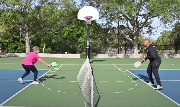 Jackie plays Pickleball at the Greater Palm Harbor YMCA.