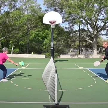 Jackie plays Pickleball at the Greater Palm Harbor YMCA.